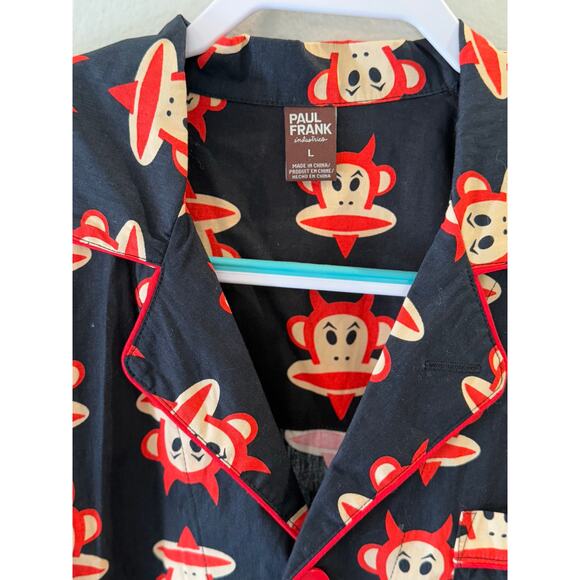 Paul Frank Vintage NWT Devil Julius Monkey Pajama Top Shirt Men's Sz L - Picture 2 of 6